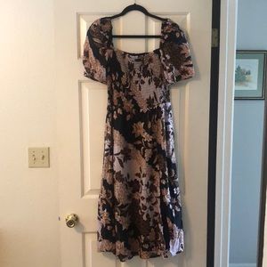 Red Dress Boutique Midi Square Neck Dress